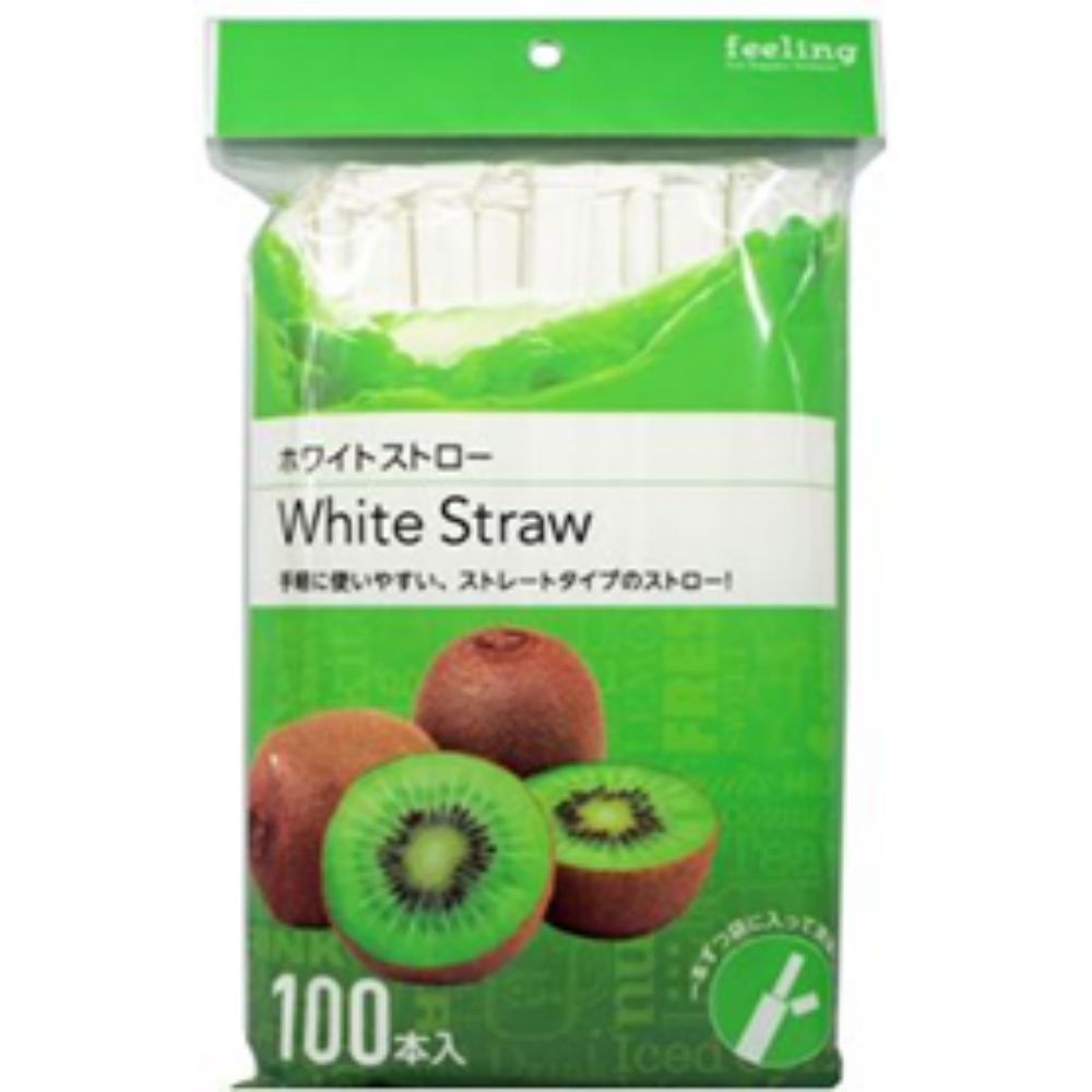 Feeling White Straws 100 pieces 1/240 – Sumotori.Trade