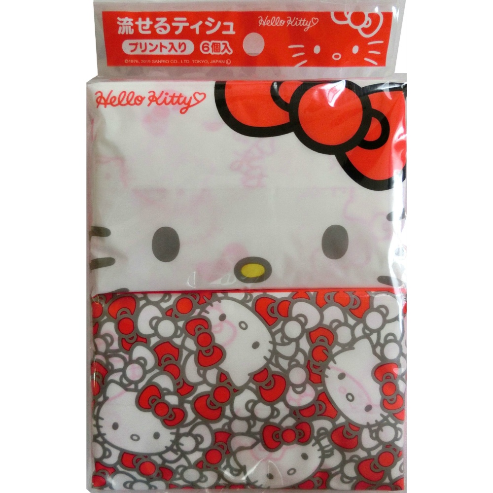 Hello Kitty print 6 pack (pocket tissues) 1/100 – Sumotori.Trade