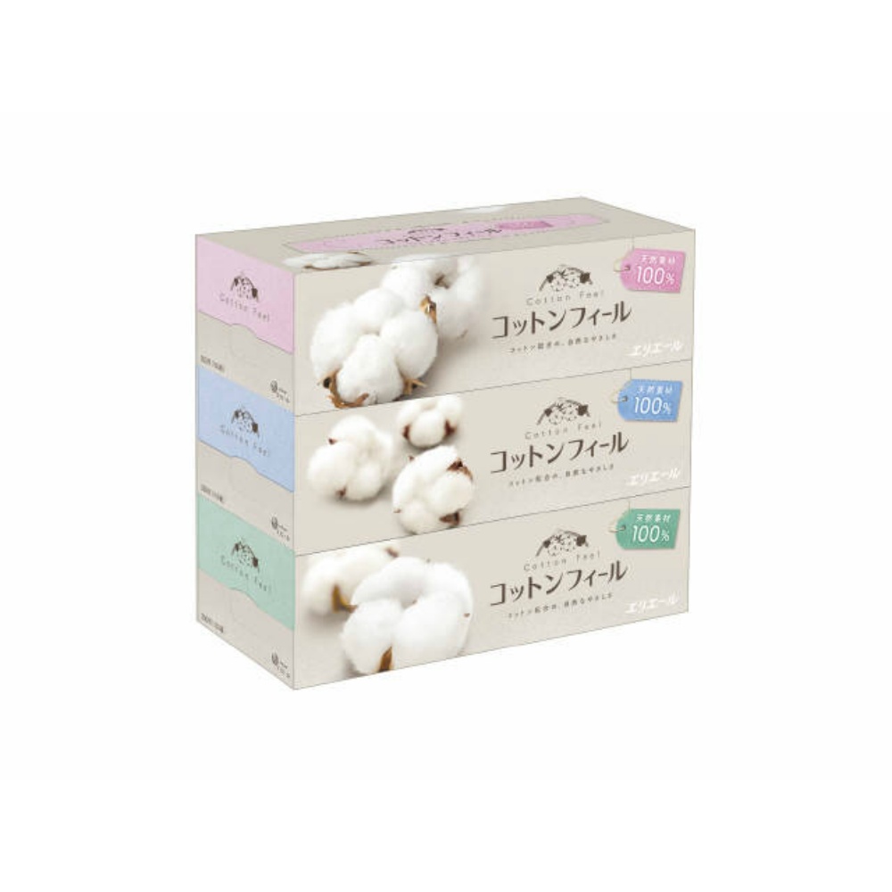Elleair Cotton Feel Tissue 150W3P 1/16 – Sumotori.Trade