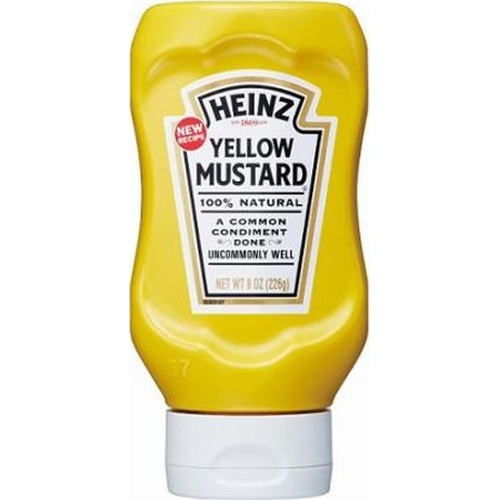 Heinz Yellow Mustard upside down bottle 226g 1/24 – Sumotori.Trade