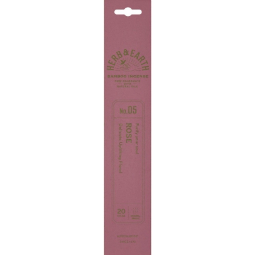 Herb & Earth Bamboo Incense Rose 1/480 – Sumotori.Trade