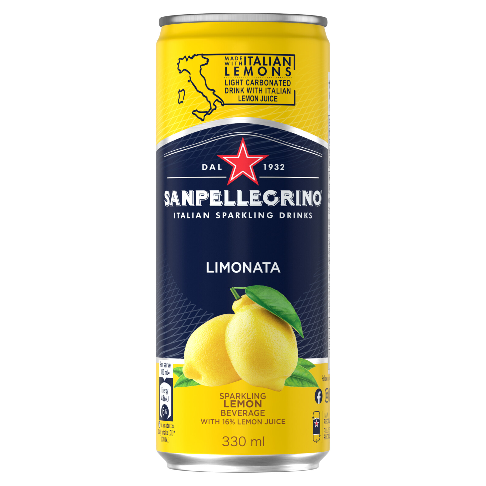 San Pellegrino Limonata Lemon 330ml 1/24 – Sumotori.Trade