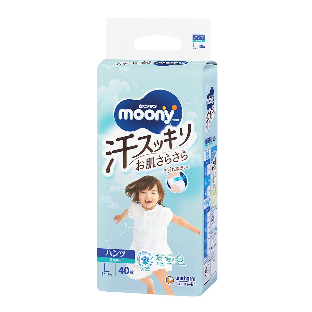 Moony Man Sweat Refresher, Unisex, Large, 40 Sheets 1/4 – Sumotori.Trade