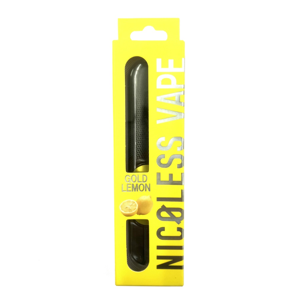Disposable electronic vape NICOLESS VAPE Gold Lemon 1/100 – Sumotori.Trade