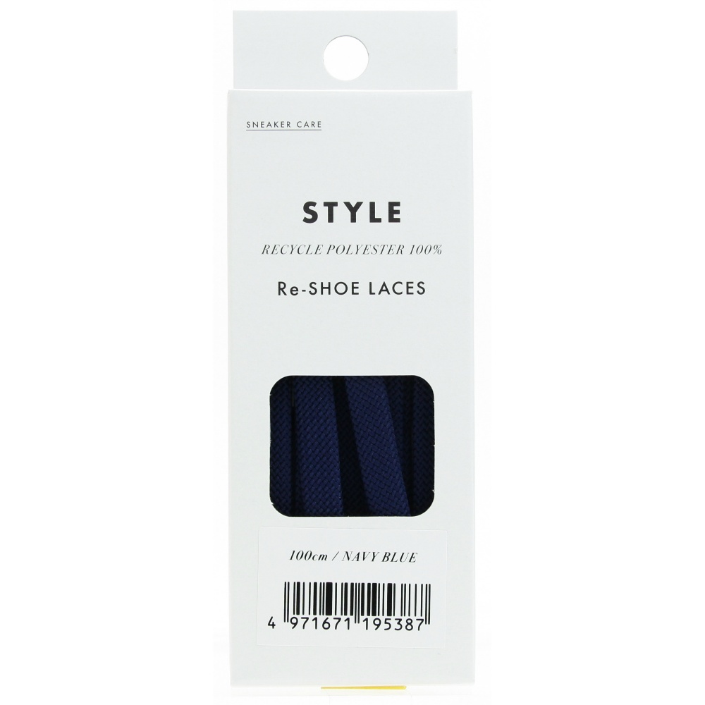 SNEAKER CARE Re-SHOE LACES 100cm Navy Blue 1/250 – Sumotori.Trade