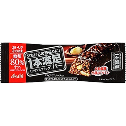 Asahi G 1-Bar Satisfaction Bar Cereal Black 80% less sugar 1/72 – Sumotori.Trade
