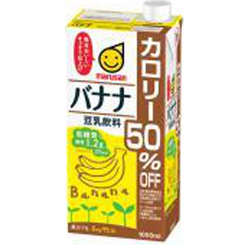 Marusan Soy Milk Drink Banana 50% Less Calories 1L 1/6 – Sumotori.Trade