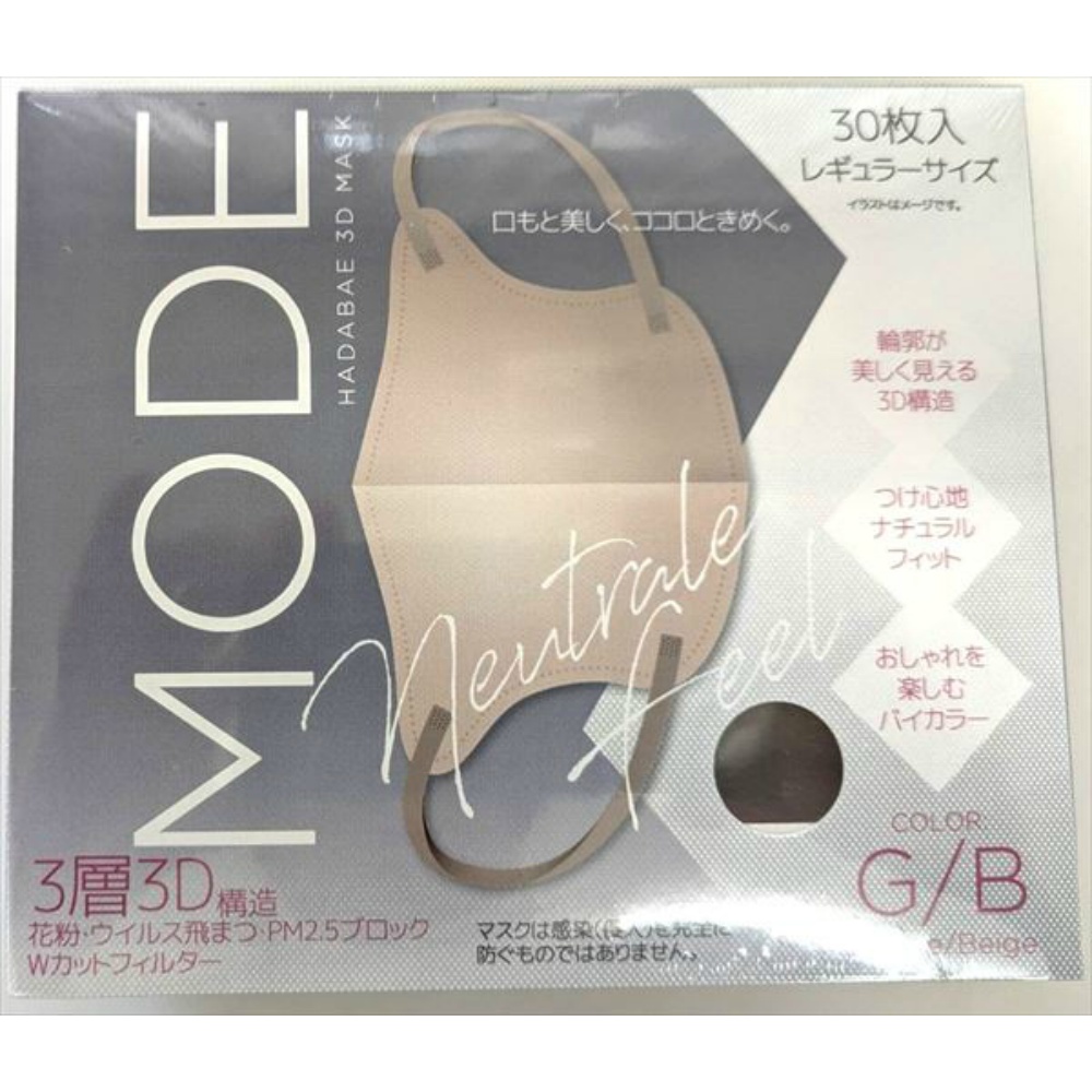 Skin-Brightening 3D Mask Mode Greige/Beige 1/60 – Sumotori.Trade