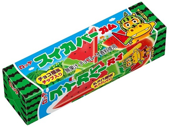 Lotte Watermelon Beverage Gum 9 pieces 1/300 – Sumotori.Trade