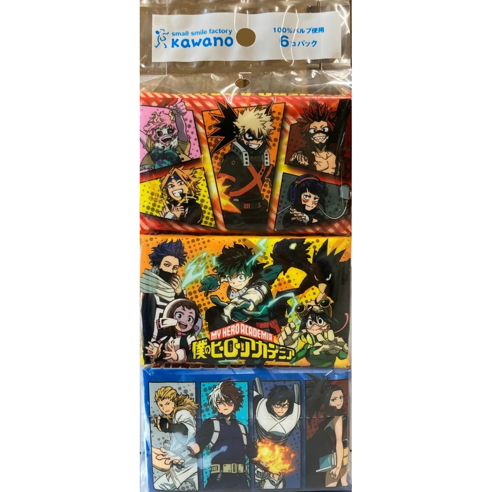 My Hero Academia Mini Pocket Tissues 6P 1/200 – Sumotori.Trade