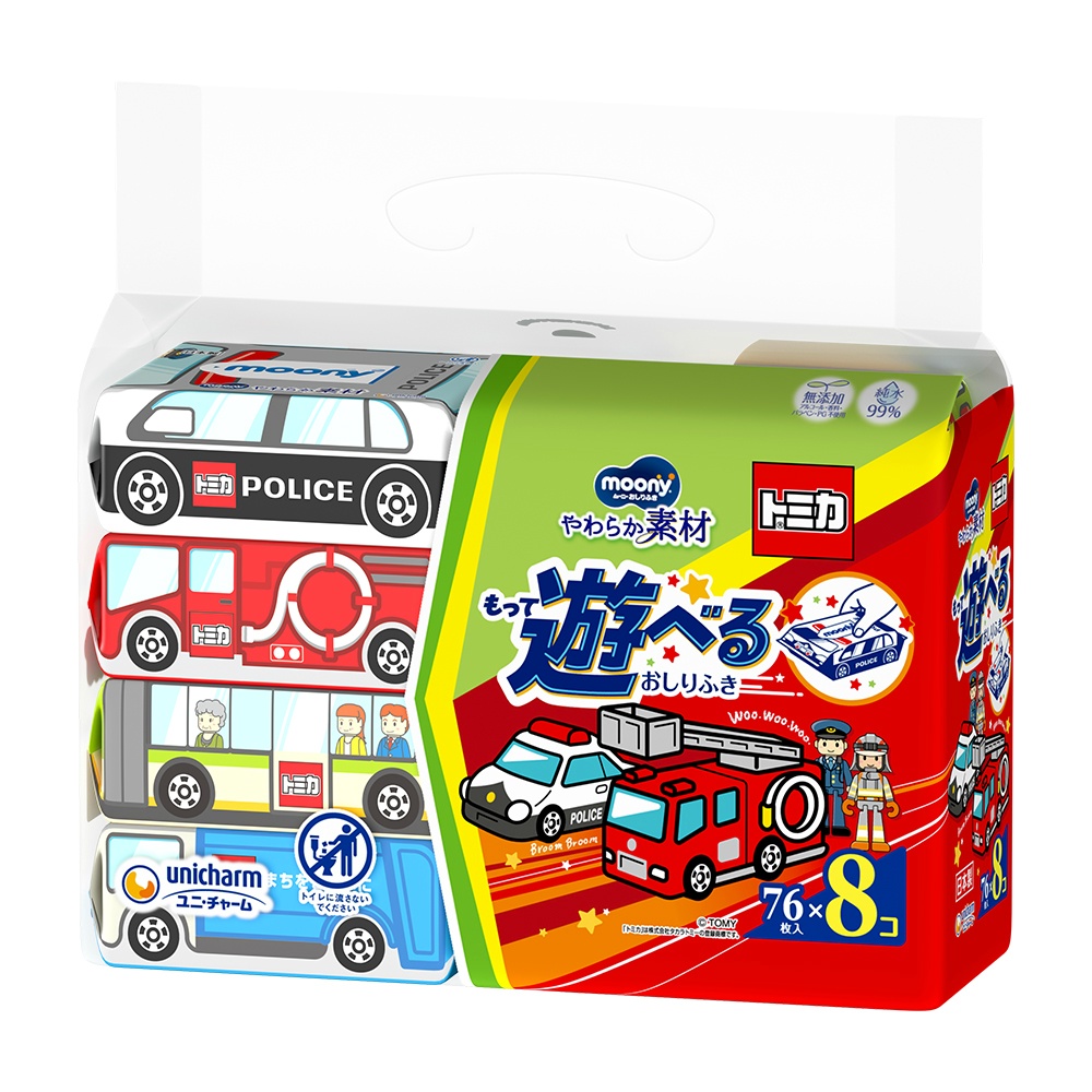 Moony Baby Wipes Soft Material Refill - Tomica 1/4 – Sumotori.Trade