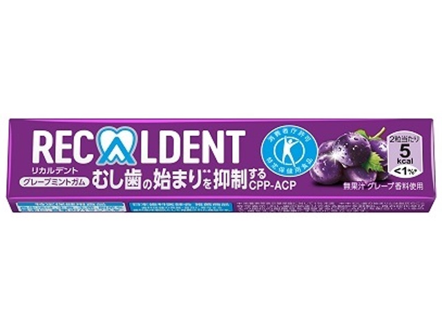Recaldent Grape Mint Gum, 14 pieces 1/300 – Sumotori.Trade