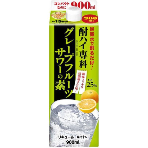 Chuhai Senka Grapefruit Sour Base 900ml 1/6 – Sumotori.Trade