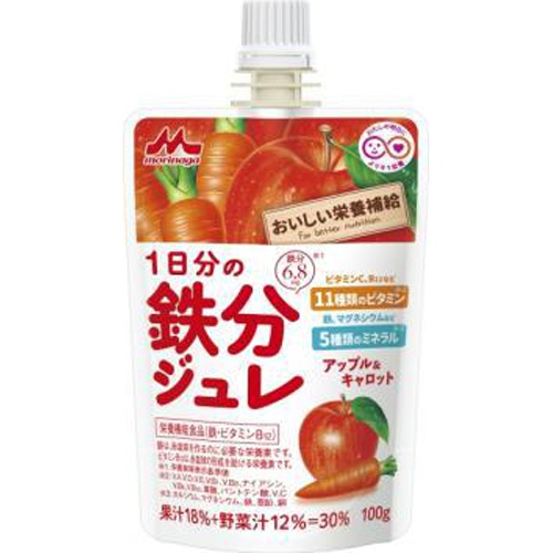 Mori Milk One Day's Worth of Iron Jelly Apple & Carrot 100 1/24 – Sumotori.Trade