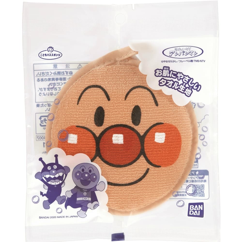 Anpanman bath sponge with backing 1/96 – Sumotori.Trade