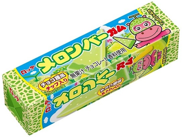 Lotte Melon Bar Gum 9 pieces 1/300 – Sumotori.Trade