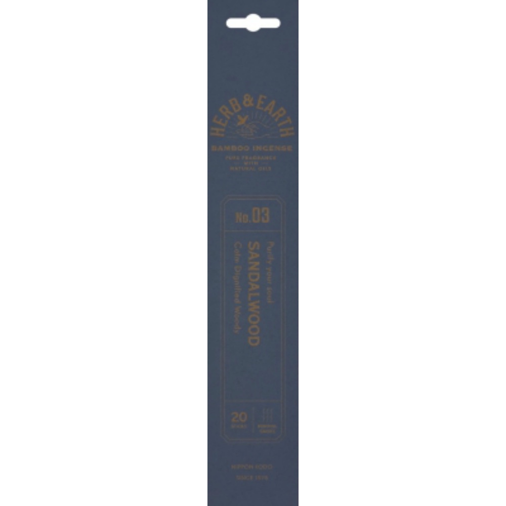 Herb & Earth Bamboo Incense Sandalwood 1/480 – Sumotori.Trade