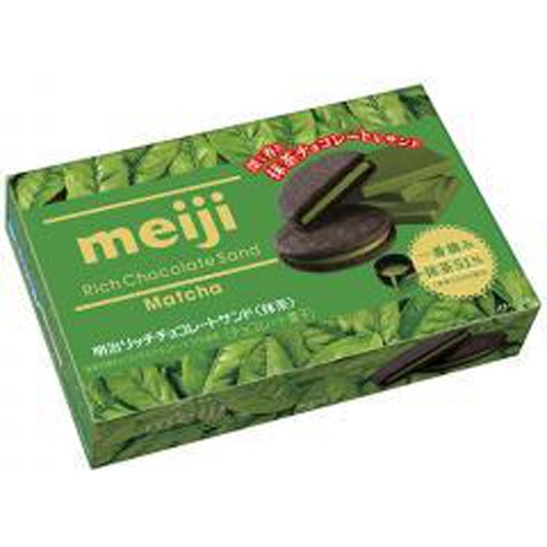 Meiji Rich Matcha Chocolate Sandwich 6 Pieces 1/45 – Sumotori.Trade