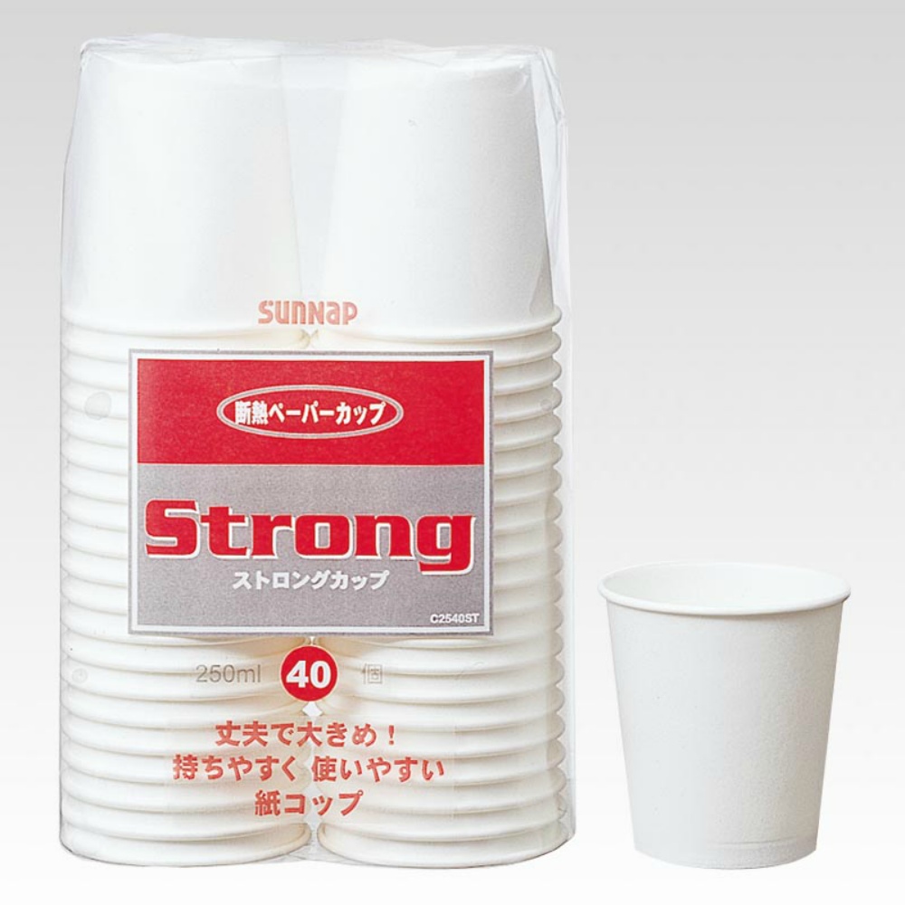 C2540ST Strong Cup 250ml (40 pieces) 1/30 – Sumotori.Trade