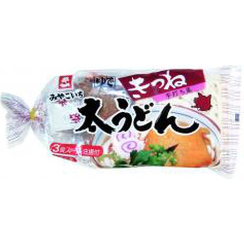Miyakoichi Thick Udon Kitsune 3 meals 670g 1/10 – Sumotori.Trade
