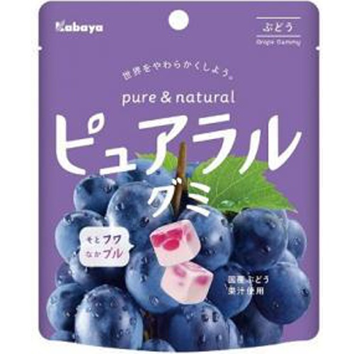 Kabaya Pureral Gummy Grape 58g 1/96 – Sumotori.Trade
