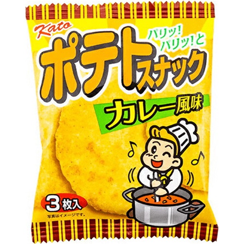 Kato Seika Potato Snack Curry Flavor 3 Pieces 1/240 – Sumotori.Trade