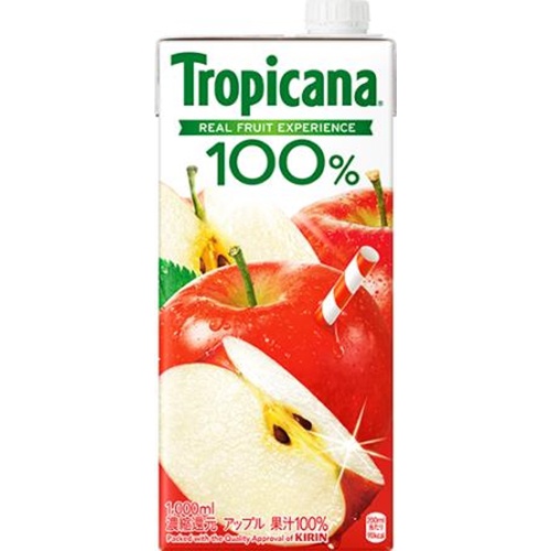 Tropicana 100% Apple LL Paper 1000ml 1/6 – Sumotori.Trade