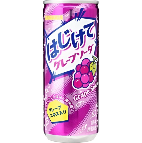 Sangaria Hajikete Grape Soda 250g Can 1/30 – Sumotori.Trade