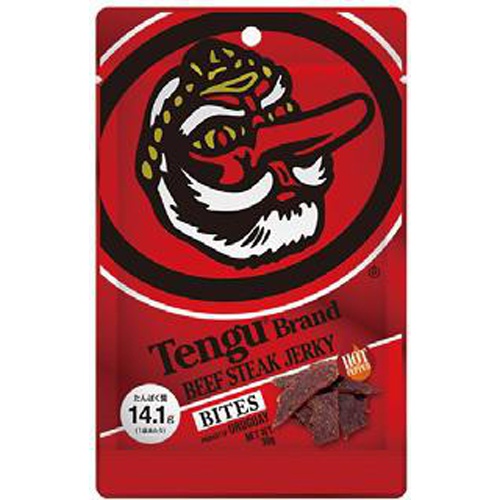 Tengu Beef Jerky Bites Hot 30g 1/24 – Sumotori.Trade
