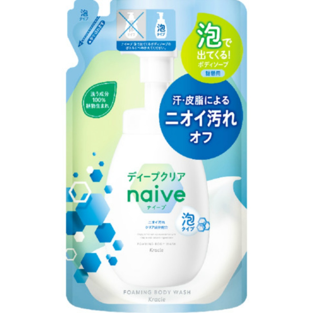 Naive Foaming Body Soap (Deep Clear) Refill 1/18 – Sumotori.Trade