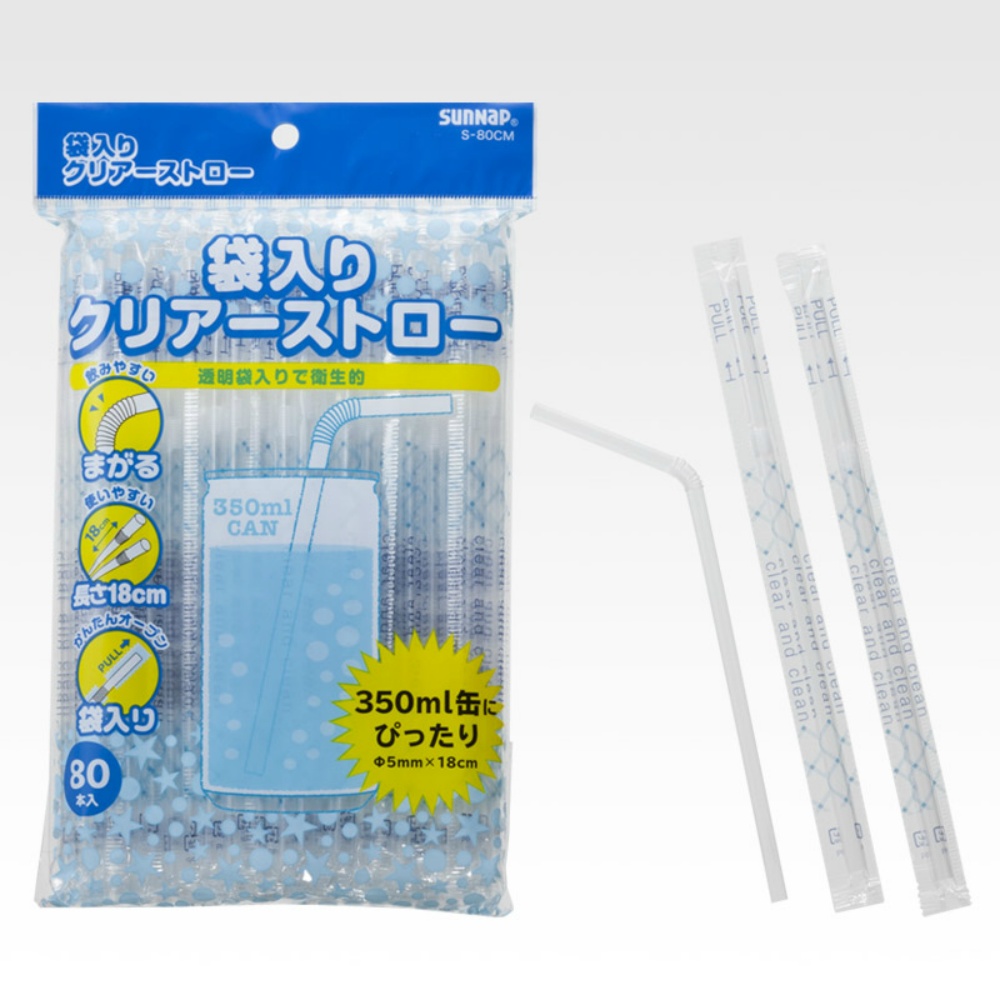 Fukuroiri Clear Straws 18cm 80P 1/200 – Sumotori.Trade