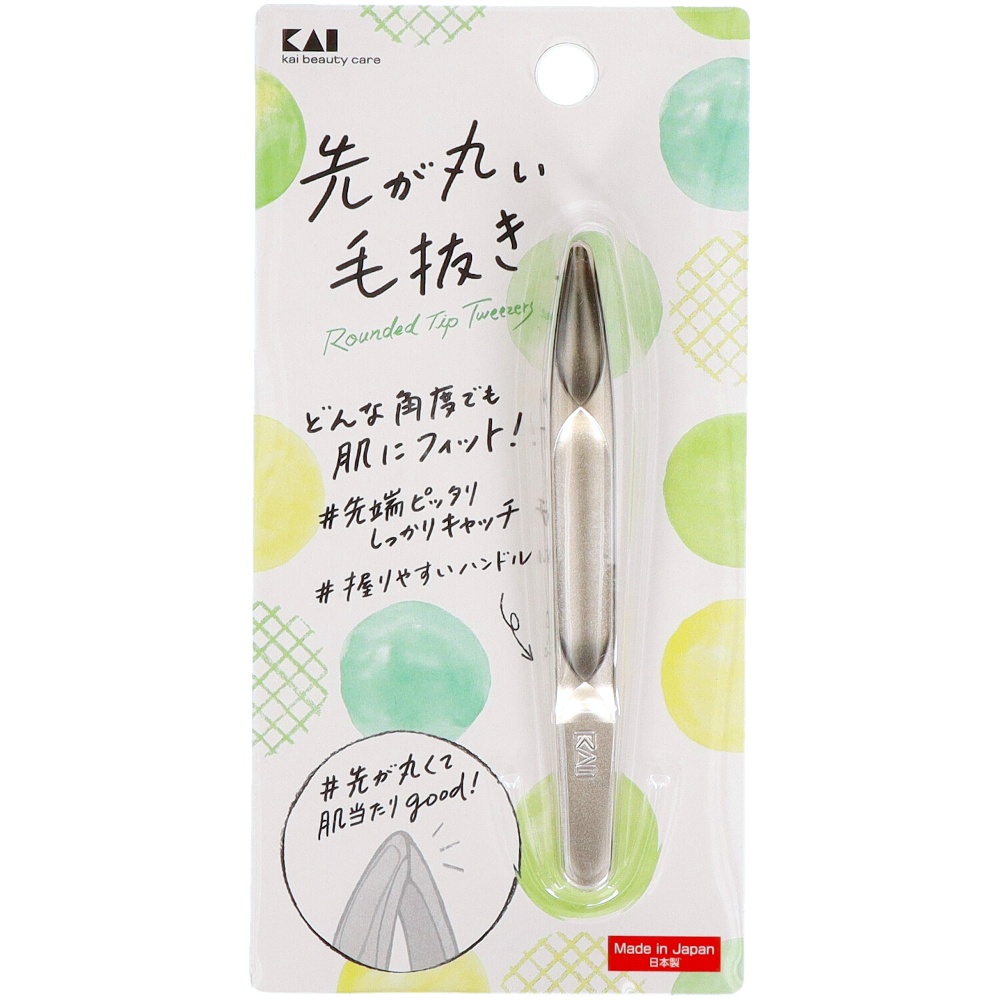 KQ3211 Rounded Tweezers (Silver) 1/240 – Sumotori.Trade
