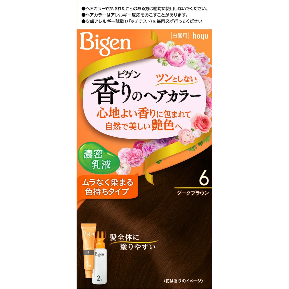 Bigen Fragrance Hair Color Emulsion 6 Dark Brown 1/27 – Sumotori.Trade