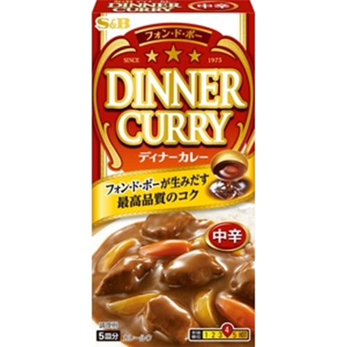 S&B Dinner Curry Medium Spicy 97g 1/100 – Sumotori.Trade