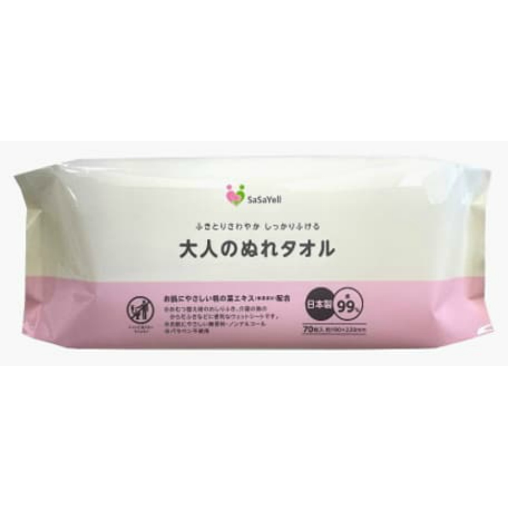 JEL SASAYELL Adult Wet Towels, 70 count 1/30 – Sumotori.Trade