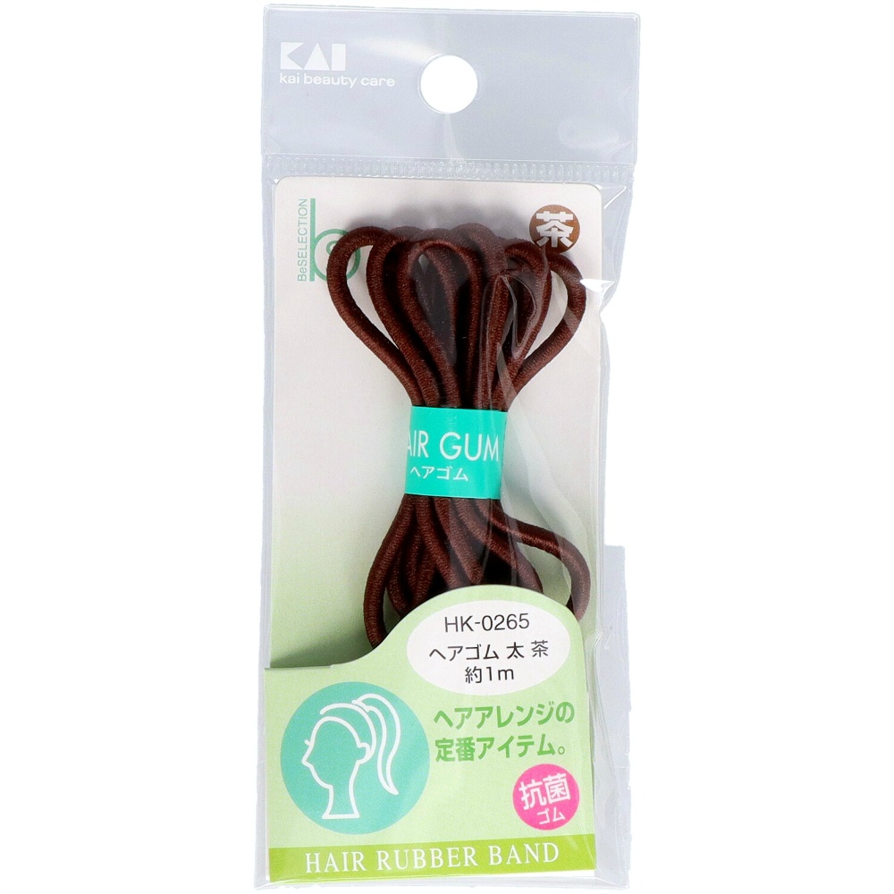 HK0265 Brown Hair Tie, Antibacterial 1/360 – Sumotori.Trade
