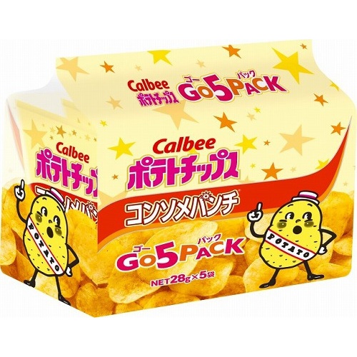 Calbee Potato Consomme Punch Go 5P 140g 1/8 – Sumotori.Trade