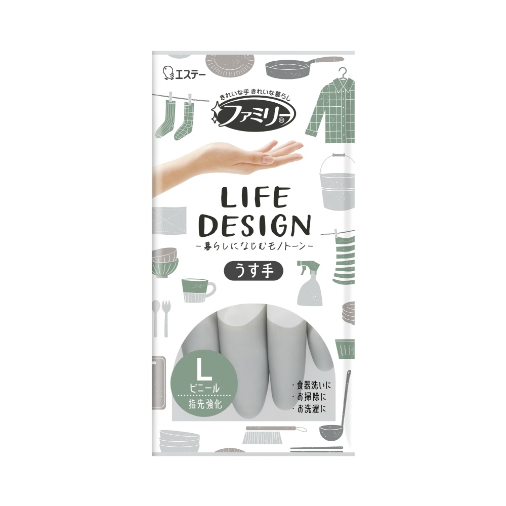Family Thin Vinyl Life Design Large Gray 1/240 – Sumotori.Trade