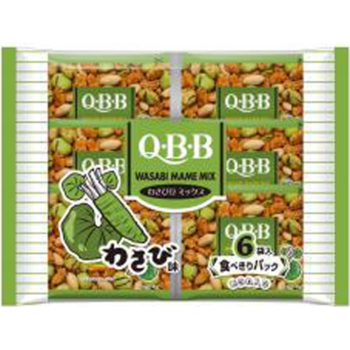 QBB Wasabi Bean Mix 6 bags 120g 1/12 – Sumotori.Trade