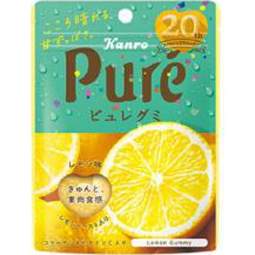 Kanro Pure Gummy Lemon 56g 1/72 – Sumotori.Trade