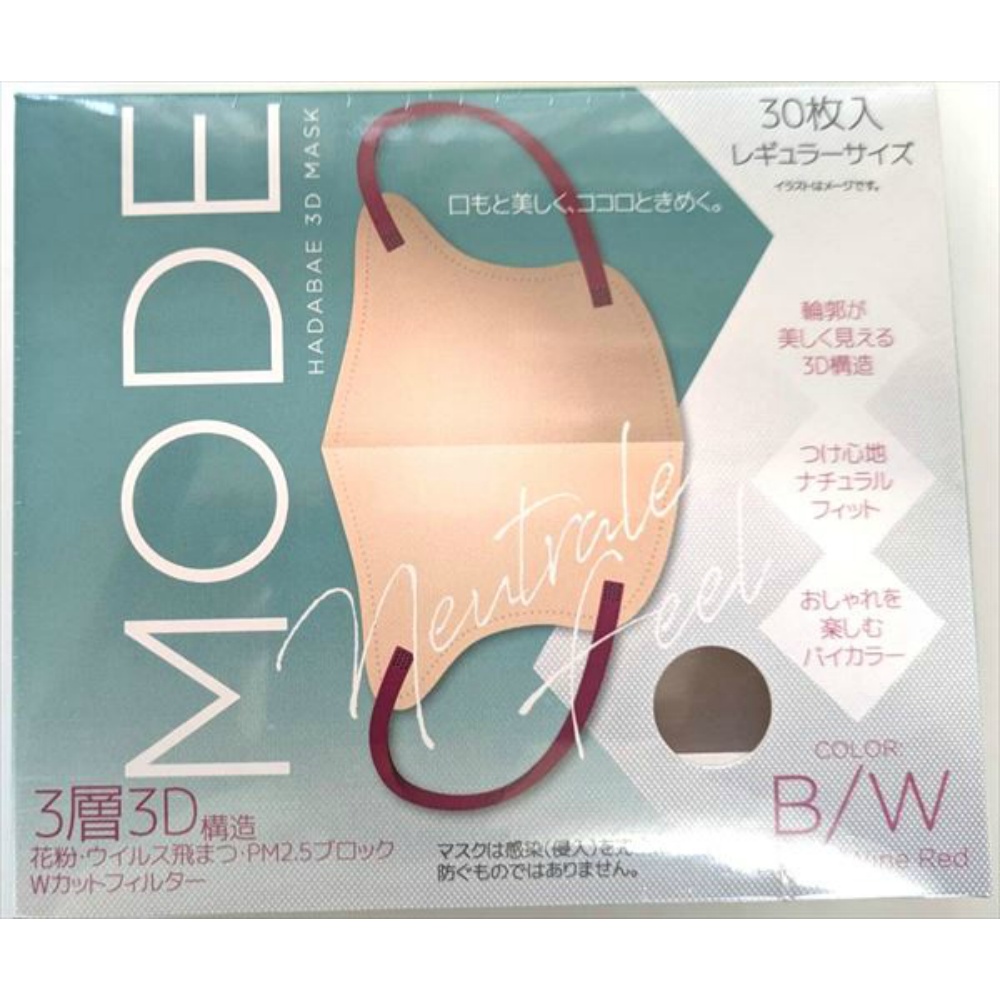 Skin-Brightening 3D Mask Mode Beige/Wine Red 1/60 – Sumotori.Trade