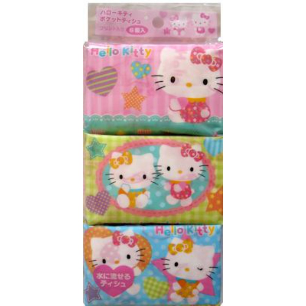 Hello Kitty Mini Pocket Tissues (6-Pack) 1/200 – Sumotori.Trade