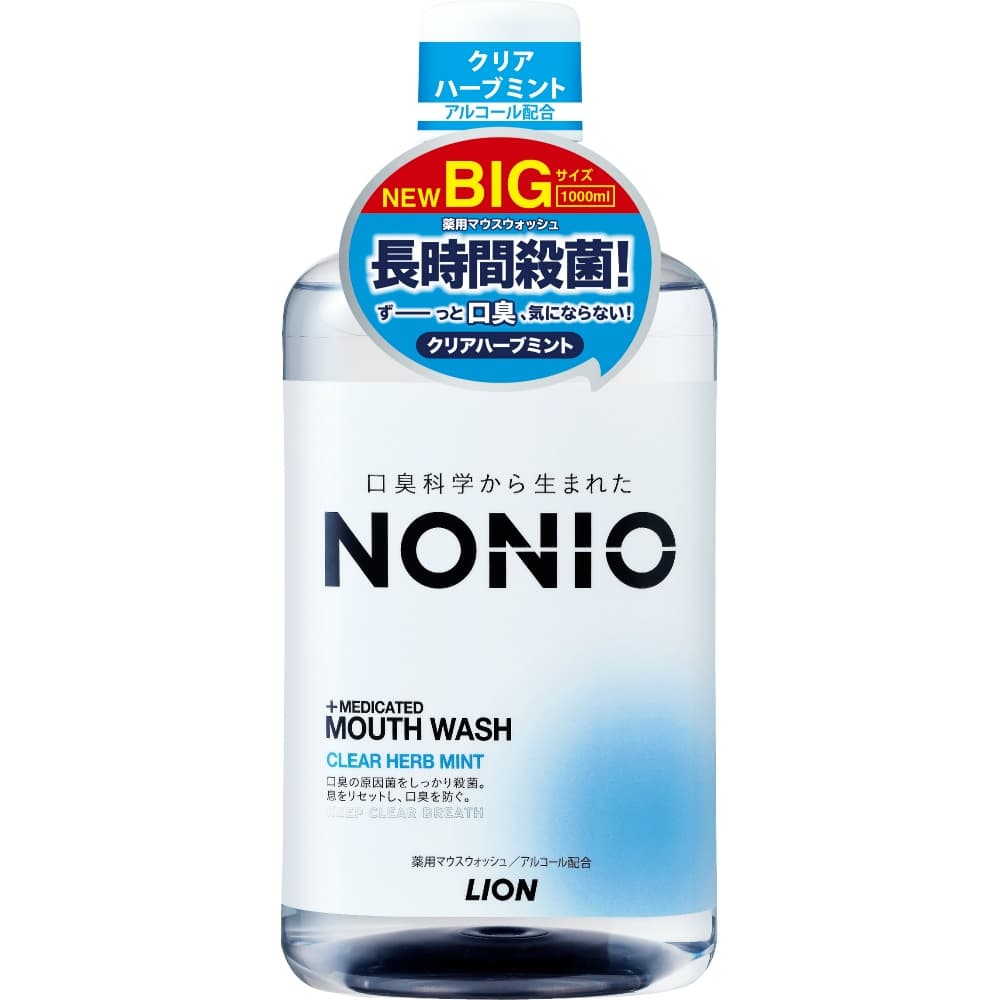Nonio Mouthwash Clear Herb Mint 1000ml 1/6 – Sumotori.Trade