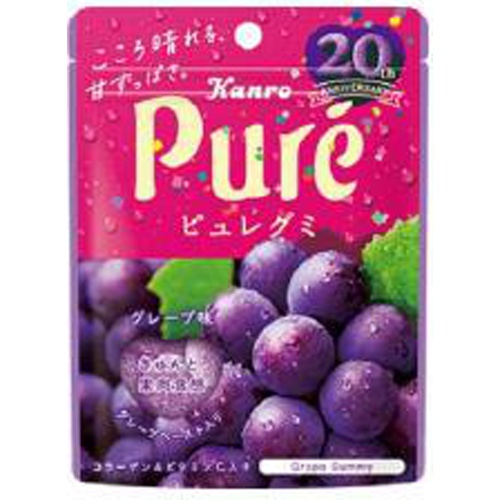 Kanro Pure Gummy Grape 56g 1/72 – Sumotori.Trade