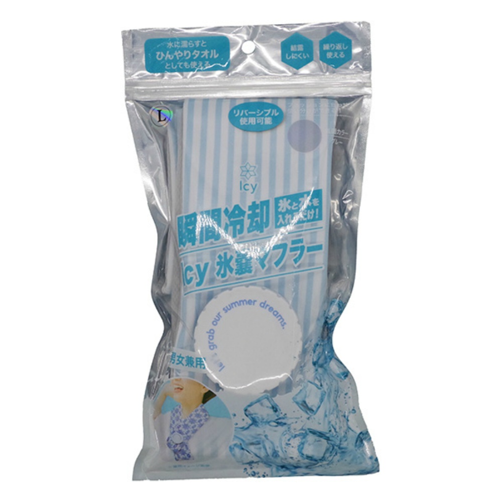 Ice Pack Scarf Striped Blue L 1/40 – Sumotori.Trade