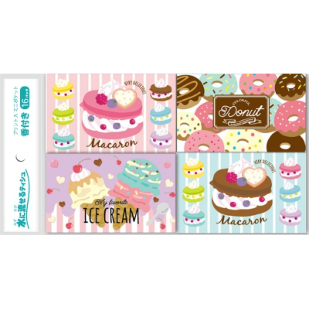 Sweets Basket Mini Pocket Tissues (16-pack) 1/50 – Sumotori.Trade