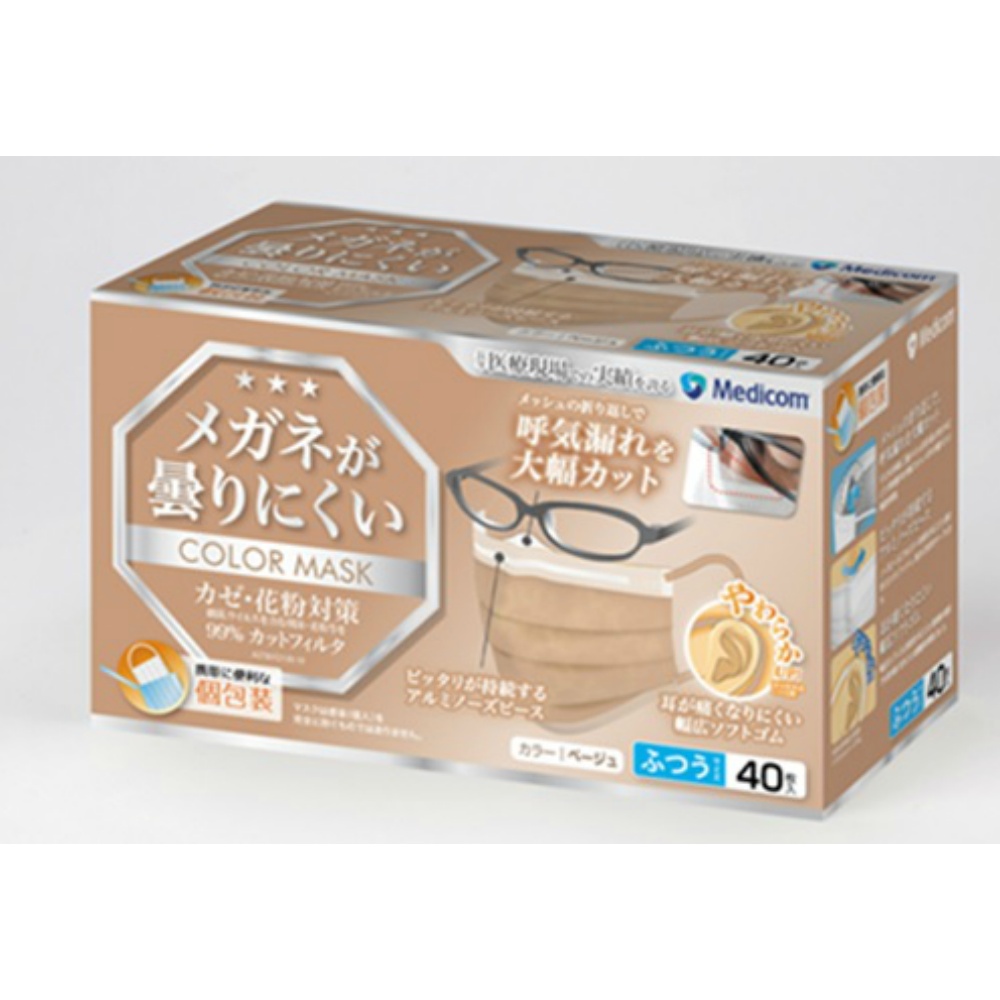 Beige mask that prevents glasses from fogging up 1/40 – Sumotori.Trade