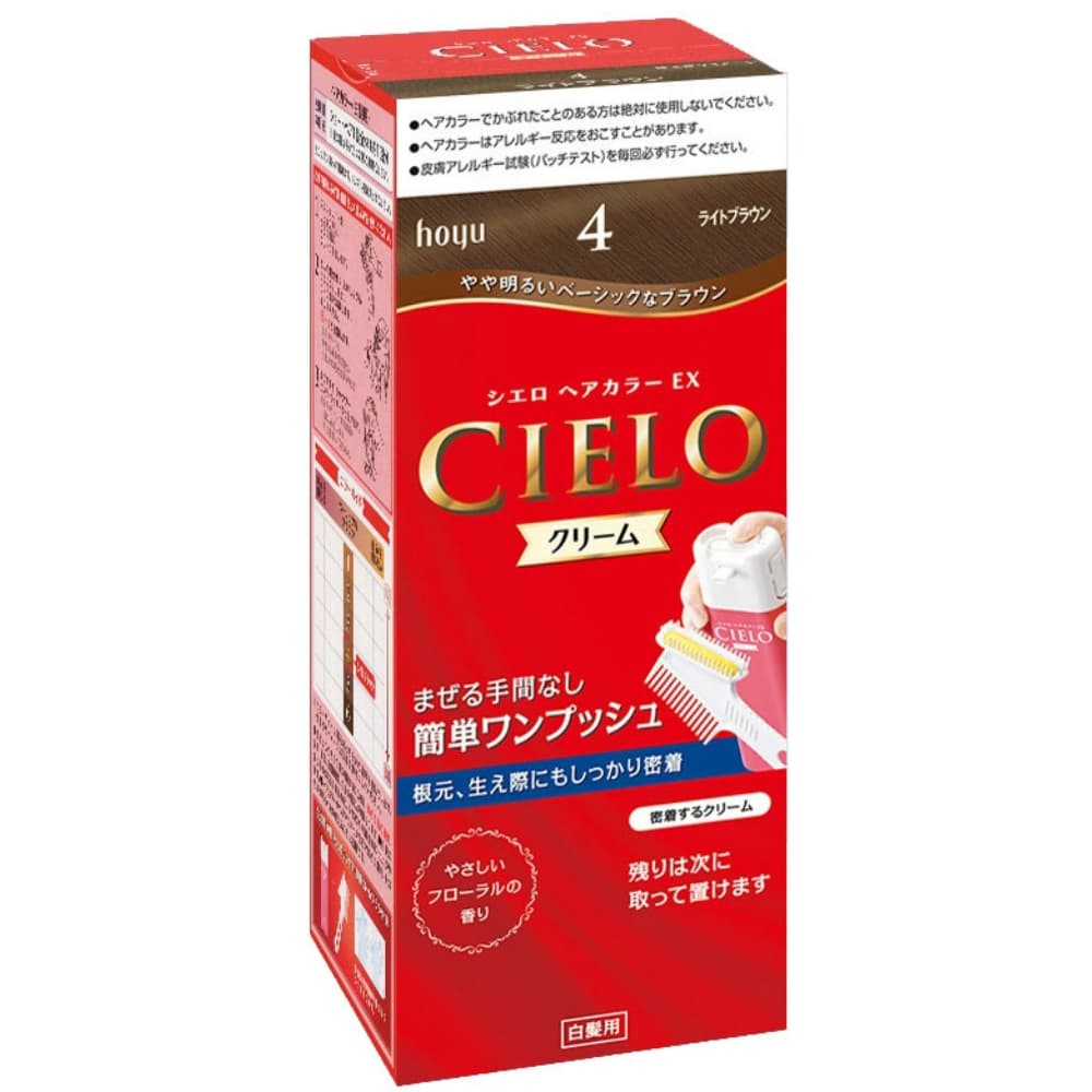 Cielo Hair Color EX Cream 4 Light Brown 1/27 – Sumotori.Trade