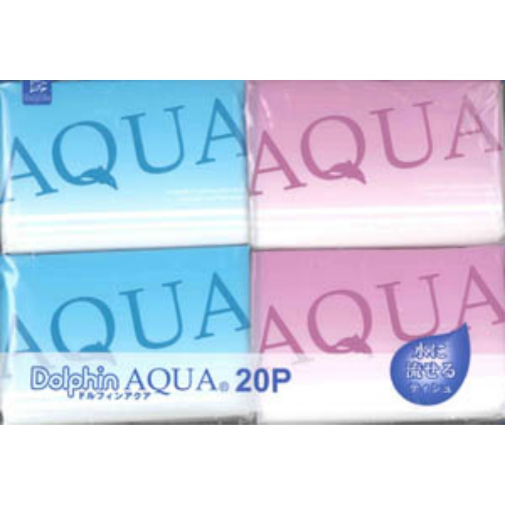 Dolphin Aqua Pocket Tissues (20 count) 1/30 – Sumotori.Trade