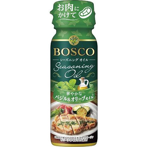 Bosco Seasoning Oil Basil & Olive 90g 1/15 – Sumotori.Trade